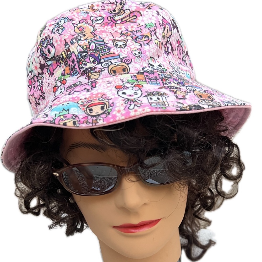 🐱Tokidoki Sakura Celebration Bucket Hat | Reversible | Hello Kitty and Friends - Picture 3 of 17